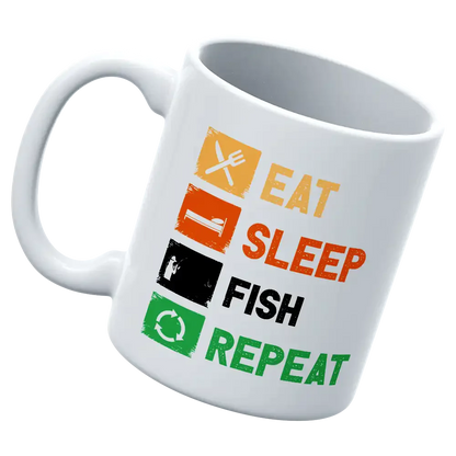 Eat Sleep Fishing Repeat 11oz Mug