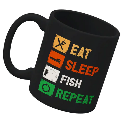 Eat Sleep Fishing Repeat 11oz Mug